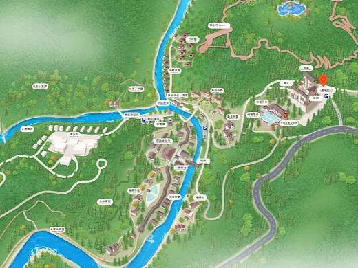 武清结合景区手绘地图智慧导览和720全景技术，可以让景区更加“动”起来，为游客提供更加身临其境的导览体验。